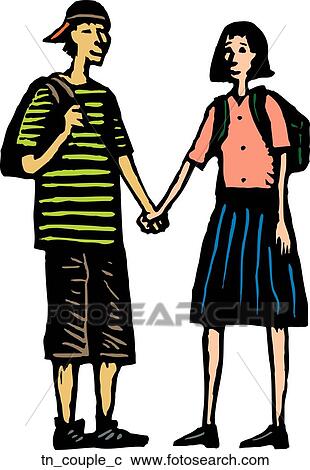 Clipart - Couple. Fotosearch