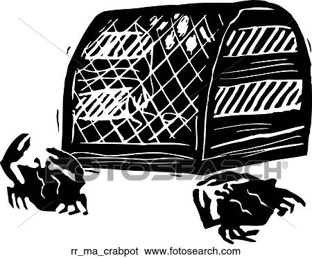 crab pot View Large Clip Art Graphic Clip Art - crab pot. Fotosearch