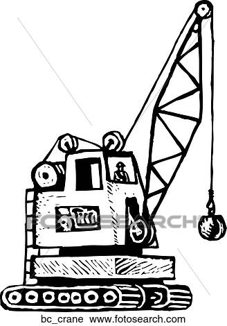 Clipart - Crane Operator. Fotosearch