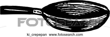 Clipart - Crepe Pan. Fotosearch