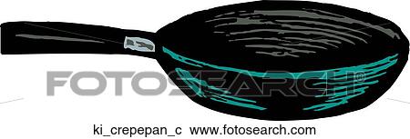 Clipart - Crepe Pan. Fotosearch