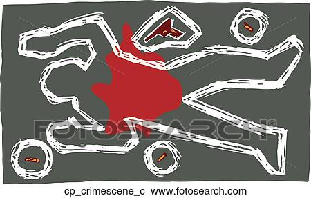 crime scene View Large Clip Art Graphic Clipart - crime scene. Fotosearch