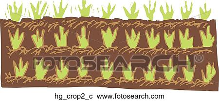 Clipart - Crop 2 - Seedlings. Fotosearch