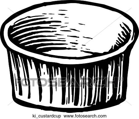 Custard Cup View Large Clip Art Graphic Clipart - Custard Cup. Fotosearch