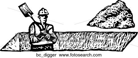 Clipart - Digger. Fotosearch