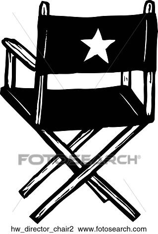 director chair 2 View Large Clip Art Graphic Clipart - director chair 2. Fotosearch