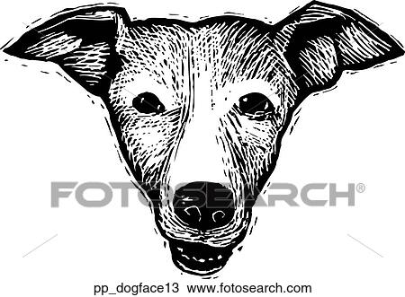 Dog Face 13 View Large Clip Art Graphic Clipart - Dog Face 13. Fotosearch