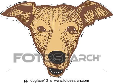 Clipart - Dog Face 13. Fotosearch