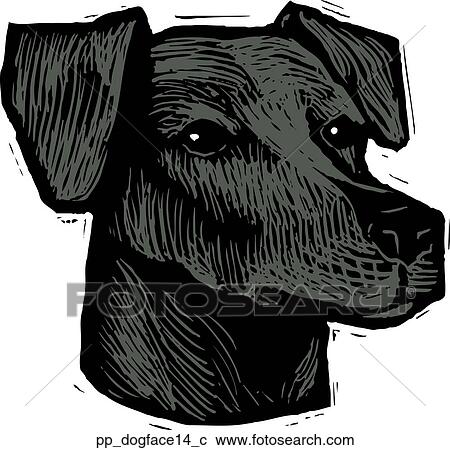 Dog Face 14 View Large Clip Art Graphic Clipart - Dog Face 14. Fotosearch