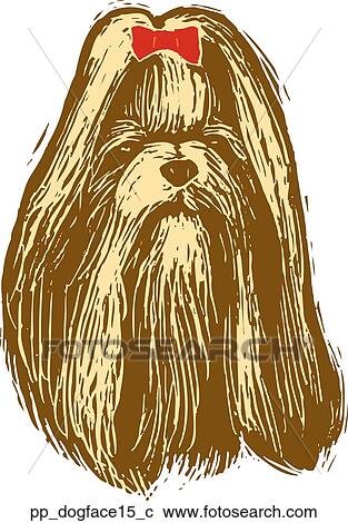 Dog Face 15 View Large Clip Art Graphic Clipart - Dog Face 15. Fotosearch
