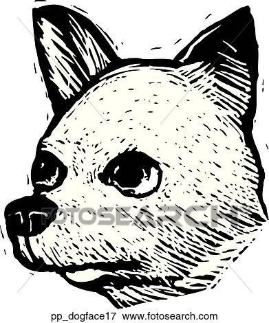 Dog Face 17 Clip Art | pp_dogface17 | Fotosearch