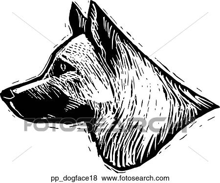 Dog Face 18 View Large Clip Art Graphic Clip Art - Dog Face 18. Fotosearch