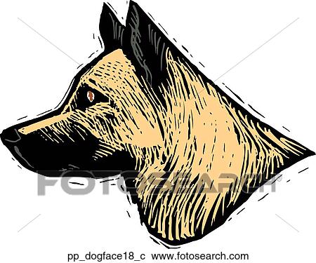 Clipart - Dog Face 18. Fotosearch