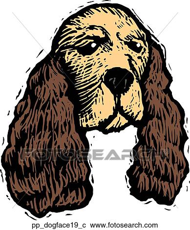 Dog Face 19 View Large Clip Art Graphic Clipart - Dog Face 19. Fotosearch