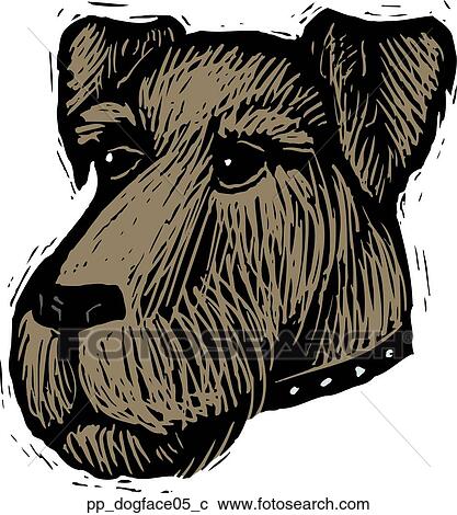 Clipart - Dog Face 5. Fotosearch