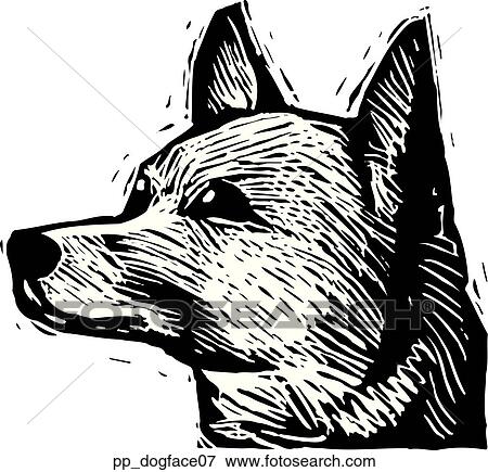 Dog Face 7 View Large Clip Art Graphic Clip Art - Dog Face 7. Fotosearch