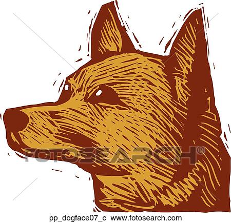 Clipart - Dog Face 7. Fotosearch