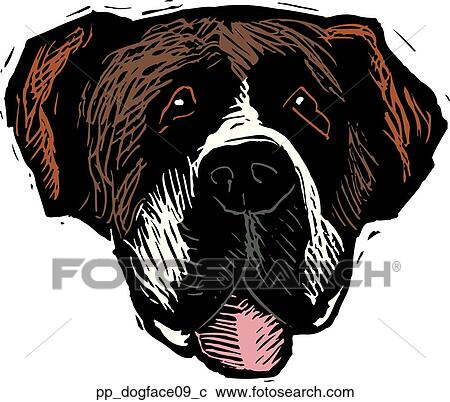 Clipart - Dog Face 9. Fotosearch