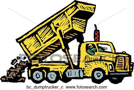 Clipart - Dumptruck Operator. Fotosearch