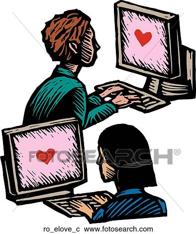 Clipart - E-Love. Fotosearch
