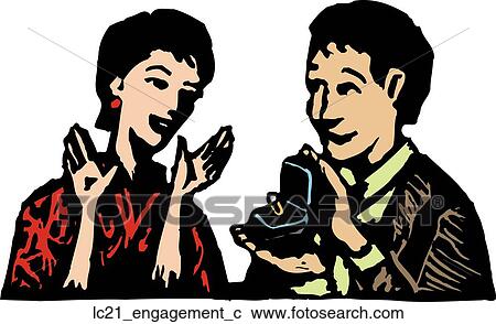 Clipart - Engagement. Fotosearch