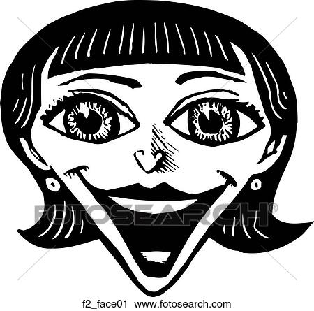 Clipart - face 01. Fotosearch