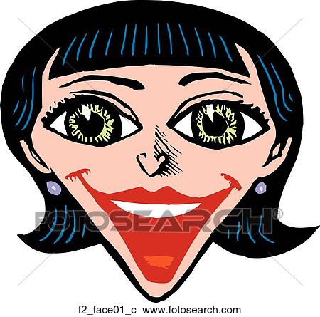 Clipart - face 01. Fotosearch