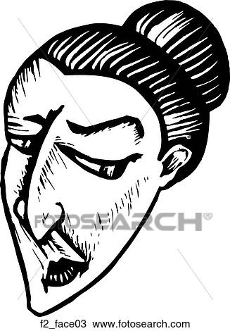 Clipart - face 03. Fotosearch