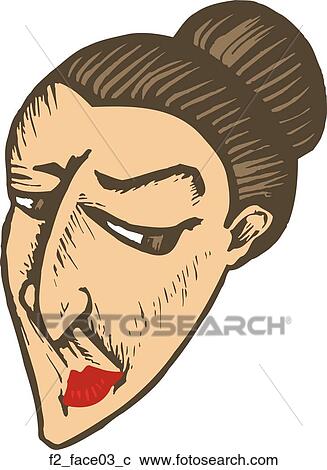 face 03 View Large Clip Art Graphic Clipart - face 03. Fotosearch