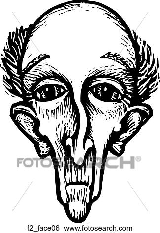 face 06 View Large Clip Art Graphic Clip Art - face 06. Fotosearch