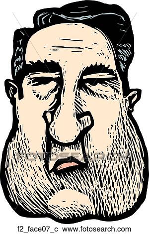 Clipart - face 07. Fotosearch