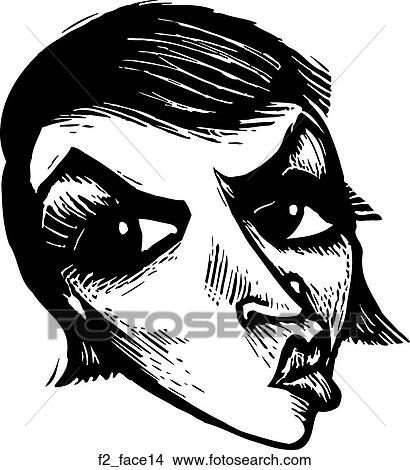 Clipart - face 14. Fotosearch