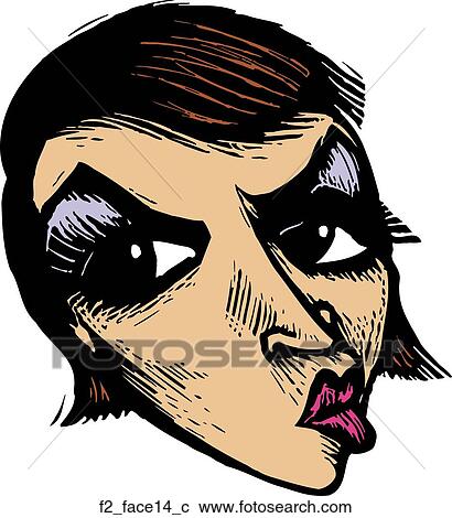 Clipart - face 14. Fotosearch