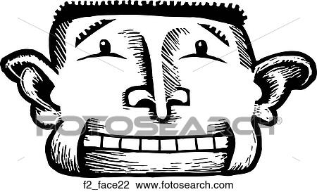 Clipart - face 22. Fotosearch