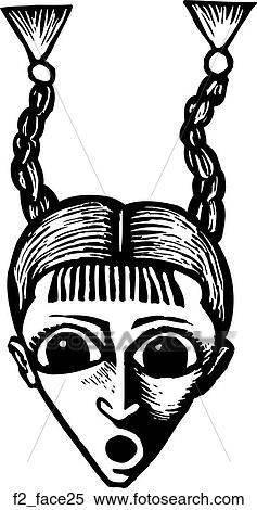 Clipart - face 25. Fotosearch