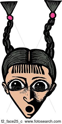 Clipart - face 25. Fotosearch