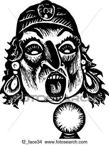 face 34 View Large Clip Art Graphic Clipart - face 34. Fotosearch