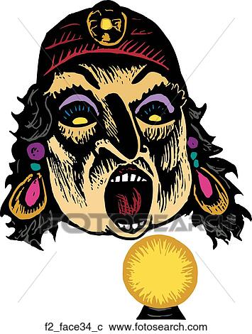 face 34 View Large Clip Art Graphic Clipart - face 34. Fotosearch