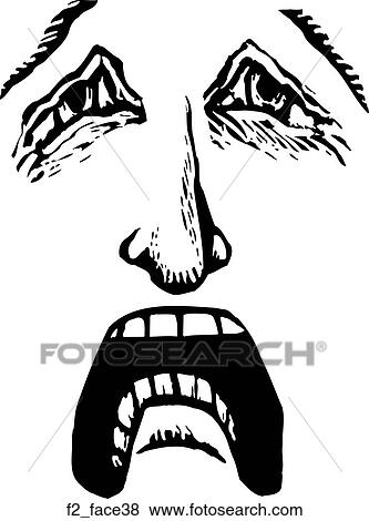 face 38 View Large Clip Art Graphic Clip Art - face 38. Fotosearch