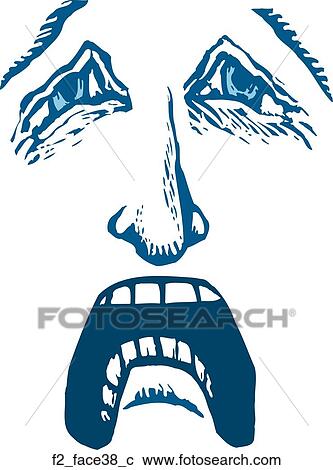 Clipart - face 38. Fotosearch