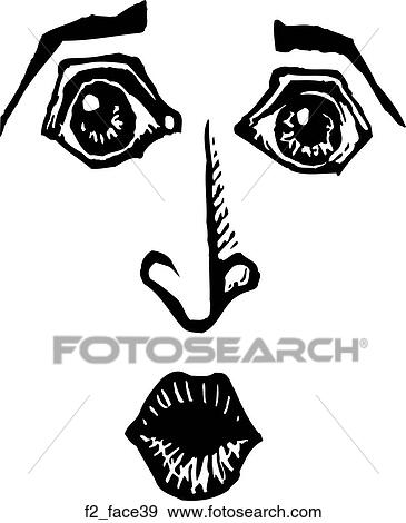 face 39 View Large Clip Art Graphic Clip Art - face 39. Fotosearch