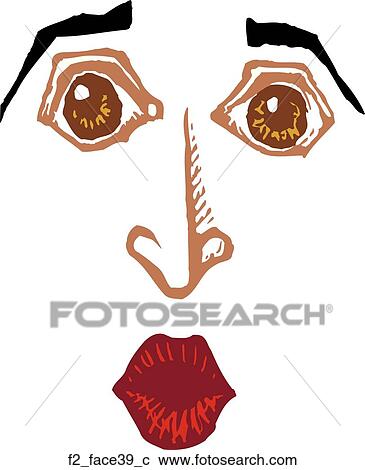 face 39 View Large Clip Art Graphic Clipart - face 39. Fotosearch