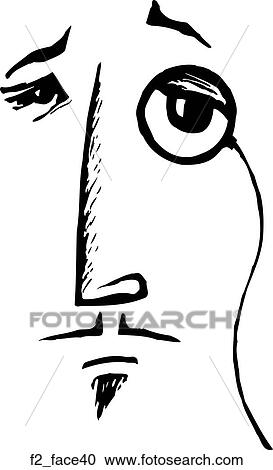 face 40 View Large Clip Art Graphic Clipart - face 40. Fotosearch
