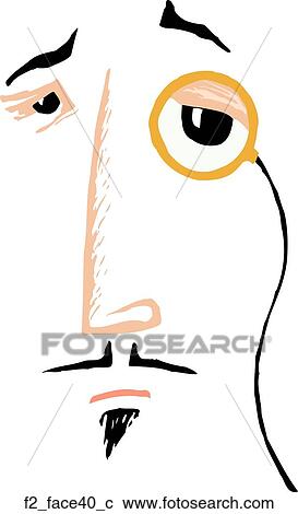 face 40 View Large Clip Art Graphic Clipart - face 40. Fotosearch