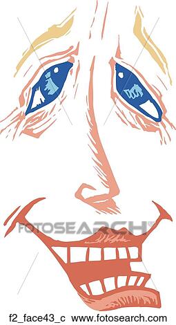 face 43 View Large Clip Art Graphic Clipart - face 43. Fotosearch