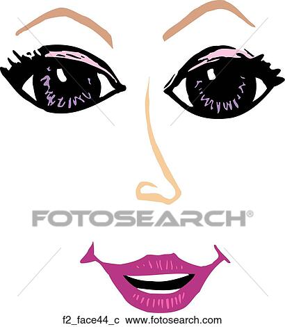 Clipart - face 44. Fotosearch
