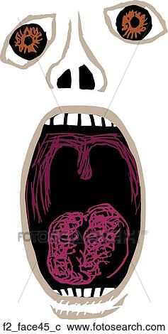 face 45 View Large Clip Art Graphic Clipart - face 45. Fotosearch