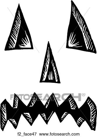 face 47 View Large Clip Art Graphic Clip Art - face 47. Fotosearch