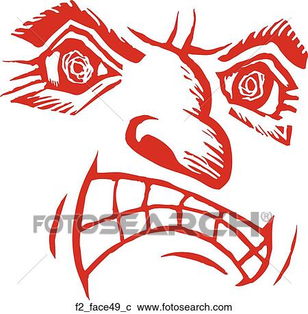 Clipart - face 49. Fotosearch
