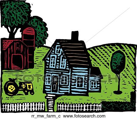 Clipart - farm. Fotosearch